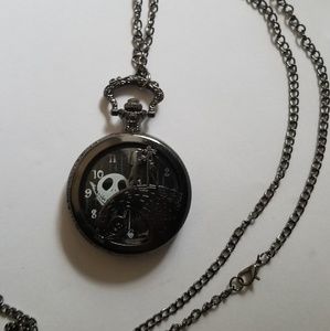 Nightmare before christmas pocketwatch necklace